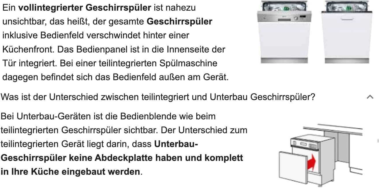 Geschirrspülerfront Nussbaum Dekor Frontblende Tür 19mm voll-, teilintegriert oder n. Maß - Tischlerware Qualität aus Deutschland 